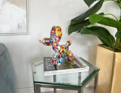 Statues & Sculptures Table Top|Graffiti-Balloon Dog 27cm Street Art Resin Indoor Sculpture
