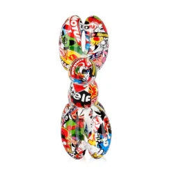 Statues & Sculptures Table Top|Graffiti-Balloon Dog 27cm Street Art Resin Indoor Sculpture