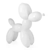 Statues & Sculptures Table Top|Floor Standing-Balloon Dog 46cm White Resin Indoor Sculpture