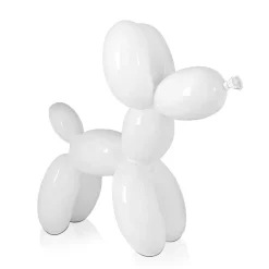 Statues & Sculptures Table Top|Balloon Dogs-Balloon Dog 27cm White Resin Indoor Sculpture