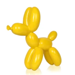 Statues & Sculptures Table Top|Balloon Dogs-Balloon Dog 27cm Yellow Resin Indoor Sculpture