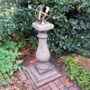 Statues & Sculptures Armillary Sundials-Baluster Medium Armillary Stone Garden Sundial