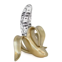 Statues & Sculptures Table Top|Contemporary-Banana Burst 35cm Gold Resin Indoor Sculpture