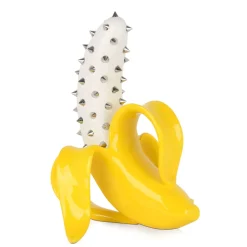 Statues & Sculptures Table Top|Contemporary-Banana Burst 35cm Yellow Stud Resin Indoor Sculpture