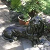 Statues & Sculptures Dogs-Bassett Hound Dog Bronze Metal Garden Statue