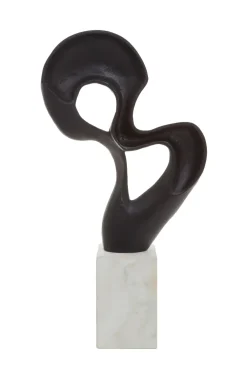 Statues & Sculptures Table Top|Abstract-Black Mirage 52cm Metal Indoor Sculpture