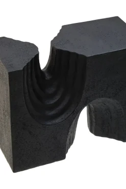 Statues & Sculptures Table Top|Abstract-Block Symphony 18cm Black Resin Indoor Sculptures