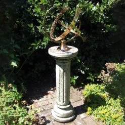 Statues & Sculptures Armillary Sundials-Brighton Armillary 125cm Stone Garden Sundial