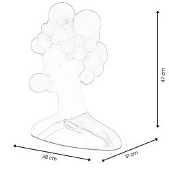 Statues & Sculptures Figurative|Table Top-Bubble Bliss 47cm Lilac Resin Indoor Sculpture