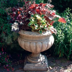 Statues & Sculptures Large|Round-Buckingham Urn Stone Garden Planter