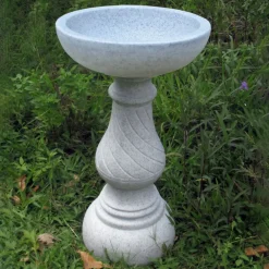 Statues & Sculptures Bird Baths-Buttermere Granite Resin Modern Garden Bird Bath