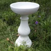 Statues & Sculptures Bird Baths-Buttermere Marble Resin Modern Garden Bird Bath