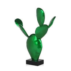 Statues & Sculptures Table Top|Contemporary-Cactus Bloom 41cm Green Resin Indoor Sculpture