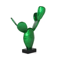 Statues & Sculptures Table Top|Contemporary-Cactus Bloom 41cm Green Resin Indoor Sculpture