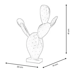 Statues & Sculptures Table Top|Contemporary-Cactus Bloom 41cm Yellow Resin Indoor Sculpture