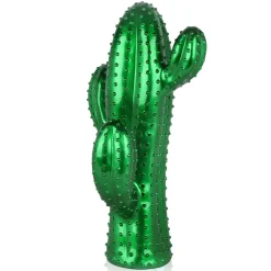 Statues & Sculptures Floor Standing|Contemporary-Cactus Essence 68cm Green Resin Indoor Sculpture