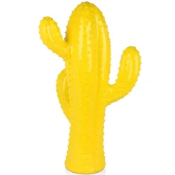 Statues & Sculptures Floor Standing|Contemporary-Cactus Essence 68cm Yellow Resin Indoor Sculpture