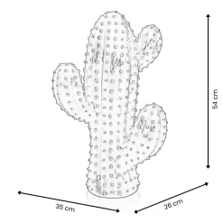 Statues & Sculptures Table Top|Floor Standing-Cactus Essence 54cm Yellow Resin Indoor Sculpture