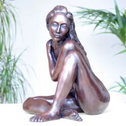 Statues & Sculptures Figurative|Table Top-Caterina II Figurine Bronze Indoor Sculpture