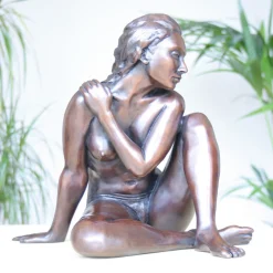 Statues & Sculptures Figurative|Table Top-Caterina II Figurine Bronze Indoor Sculpture