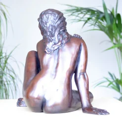 Statues & Sculptures Figurative|Table Top-Caterina II Figurine Bronze Indoor Sculpture
