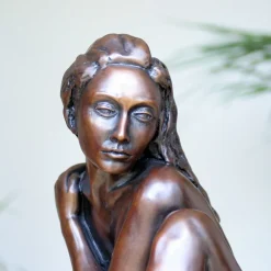 Statues & Sculptures Figurative|Table Top-Caterina II Figurine Bronze Indoor Sculpture