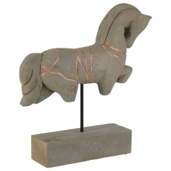 Statues & Sculptures Table Top|Animals-Celestial Horse 40cm Wood Indoor Sculpture