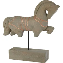 Statues & Sculptures Table Top|Animals-Celestial Horse 40cm Wood Indoor Sculpture