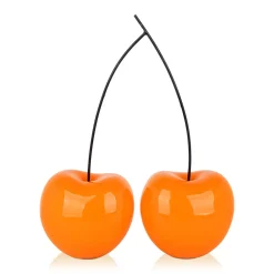 Statues & Sculptures Table Top|Floor Standing-Cherry Fusion 55cm Orange Resin Indoor Sculpture