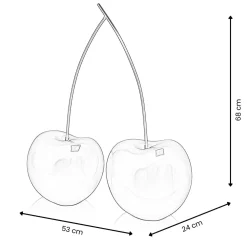 Statues & Sculptures Table Top|Contemporary-Cherry Fusion 68cm Red Resin Indoor Sculpture