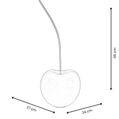 Statues & Sculptures Table Top|Contemporary-Cherry Pop 66cm Black Resin Indoor Sculpture