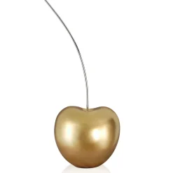 Statues & Sculptures Table Top|Contemporary-Cherry Pop 66cm Gold Resin Indoor Sculpture