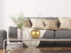 Statues & Sculptures Table Top|Contemporary-Cherry Pop 66cm Gold Resin Indoor Sculpture