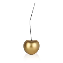 Statues & Sculptures Table Top|Contemporary-Cherry Pop 44cm Gold Resin Indoor Sculpture