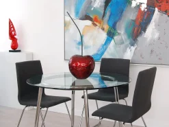 Statues & Sculptures Table Top|Contemporary-Cherry Pop 68cm Red Resin Indoor Sculpture