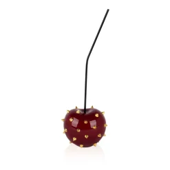 Statues & Sculptures Table Top|Contemporary-Cherry Pop 44cm Red Stud Resin Indoor Sculpture