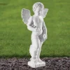Statues & Sculptures Cherub-Cherub 61cm Marble Resin Garden Statue