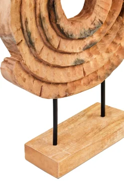 Statues & Sculptures Table Top|Abstract-Circular Dance 48cm Wood Indoor Sculpture