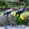 Statues & Sculptures Cranes-Classic Cranes Bronze Metal Garden Ornaments