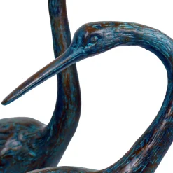 Statues & Sculptures Cranes-Classic Cranes Bronze Metal Garden Ornaments