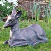 Statues & Sculptures Stags & Deers-Classic Fawn 30cm Bronze Metal Garden Statue