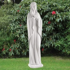 Statues & Sculptures Virgin Mary-Classic Virgin Mary 85cm Marble Resin Garden Statue