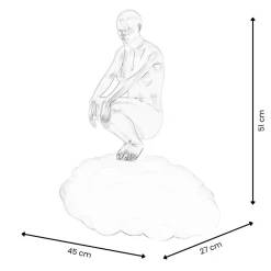 Statues & Sculptures Figurative|Table Top-Cloud of Dreams 51cm Bronze Resin Indoor Sculpture