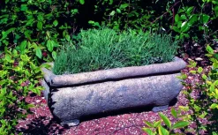 Statues & Sculptures Troughs-Continental Plant Trough 33cm Stone Garden Planter