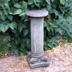 Statues & Sculptures Plinths & Pedestals-Corinthian Column Stone Garden Pedestal