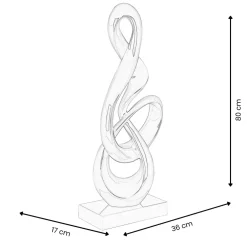 Statues & Sculptures Floor Standing|Abstract-Cosmic Flow 80cm Red Resin Indoor Sculpture