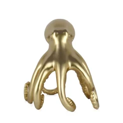 Statues & Sculptures Table Top|Animals-Cosmic Octopus 31cm Gold Resin Indoor Sculpture