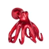 Statues & Sculptures Table Top|Animals-Cosmic Octopus 31cm Red Resin Indoor Sculpture