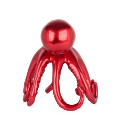 Statues & Sculptures Table Top|Animals-Cosmic Octopus 31cm Red Resin Indoor Sculpture