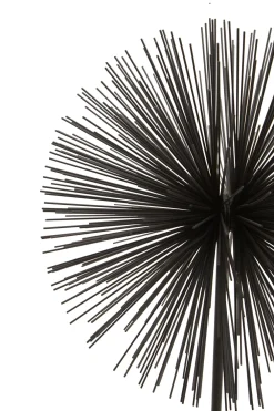 Statues & Sculptures Table Top|Abstract-Cosmic Pulse 64cm Black Metal Indoor Sculpture